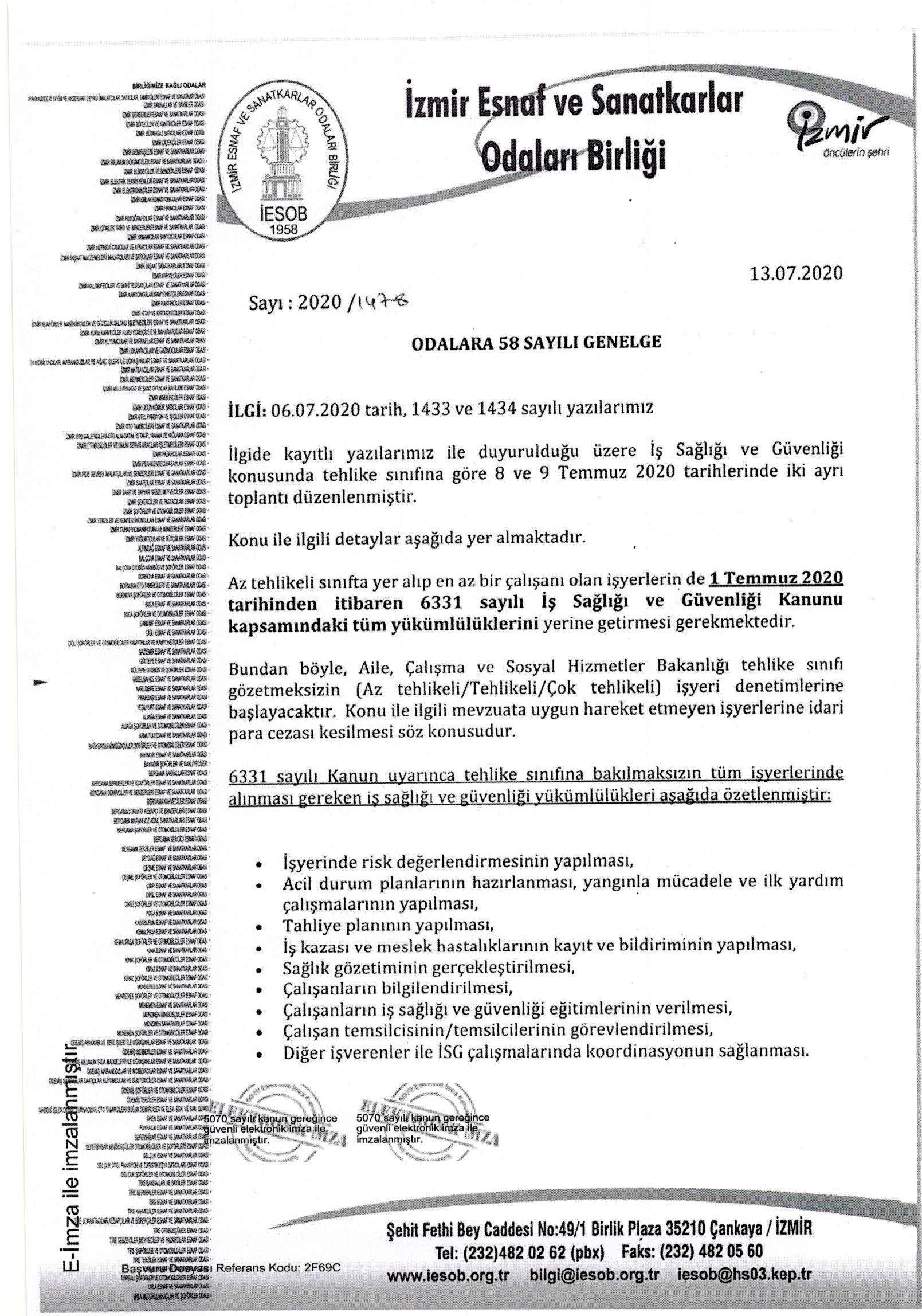 6331 Sayılı İş Sağlığı ve Güvenliği Kanunu Matbaacılar Odası